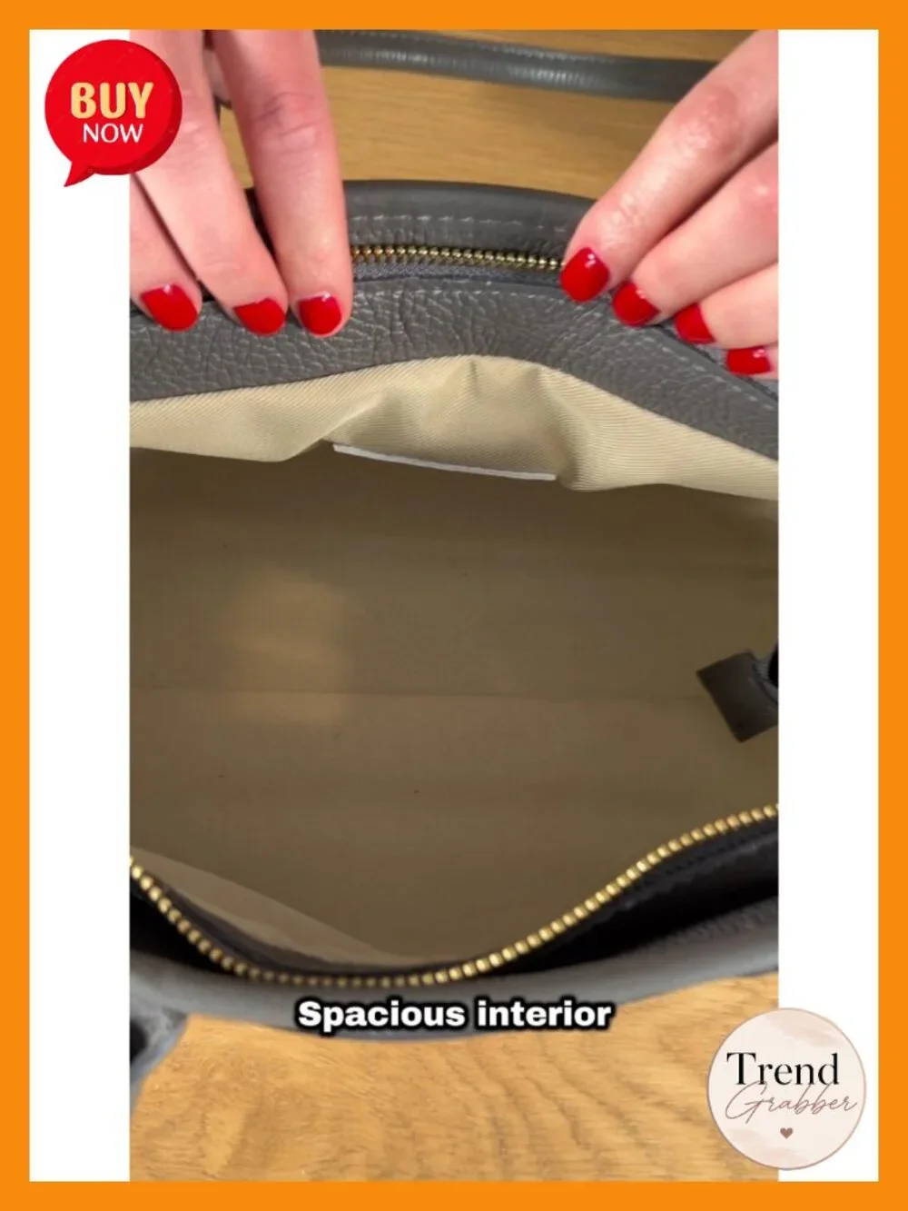 Genuine Suede Structured Satchel with Leather Trim - Adjustable Crossbody
